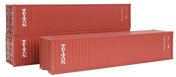 InterMountain 30258 HO Triton 40' Corrugated Container (Pack of 3)