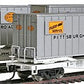Walthers 932-240853 HO P&LE Gold Mark III Flexi-Van Flat w/Trailers (Set of 2)