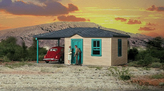 Walthers 933-2824 HO Scale Built Ups Motel Cabin