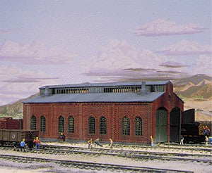 Walthers 933-3204 N Scale 2-Stall Enginehouse Building Kit