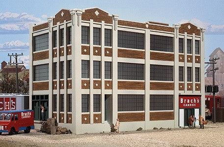Walthers 933-3215 N Scale Brach's Candy Factory Styrene Industrial Building Kit