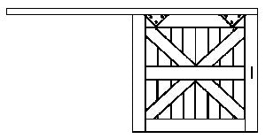 AM Models 203 HO Scale Freight Doors Plastic (Pack of 4)