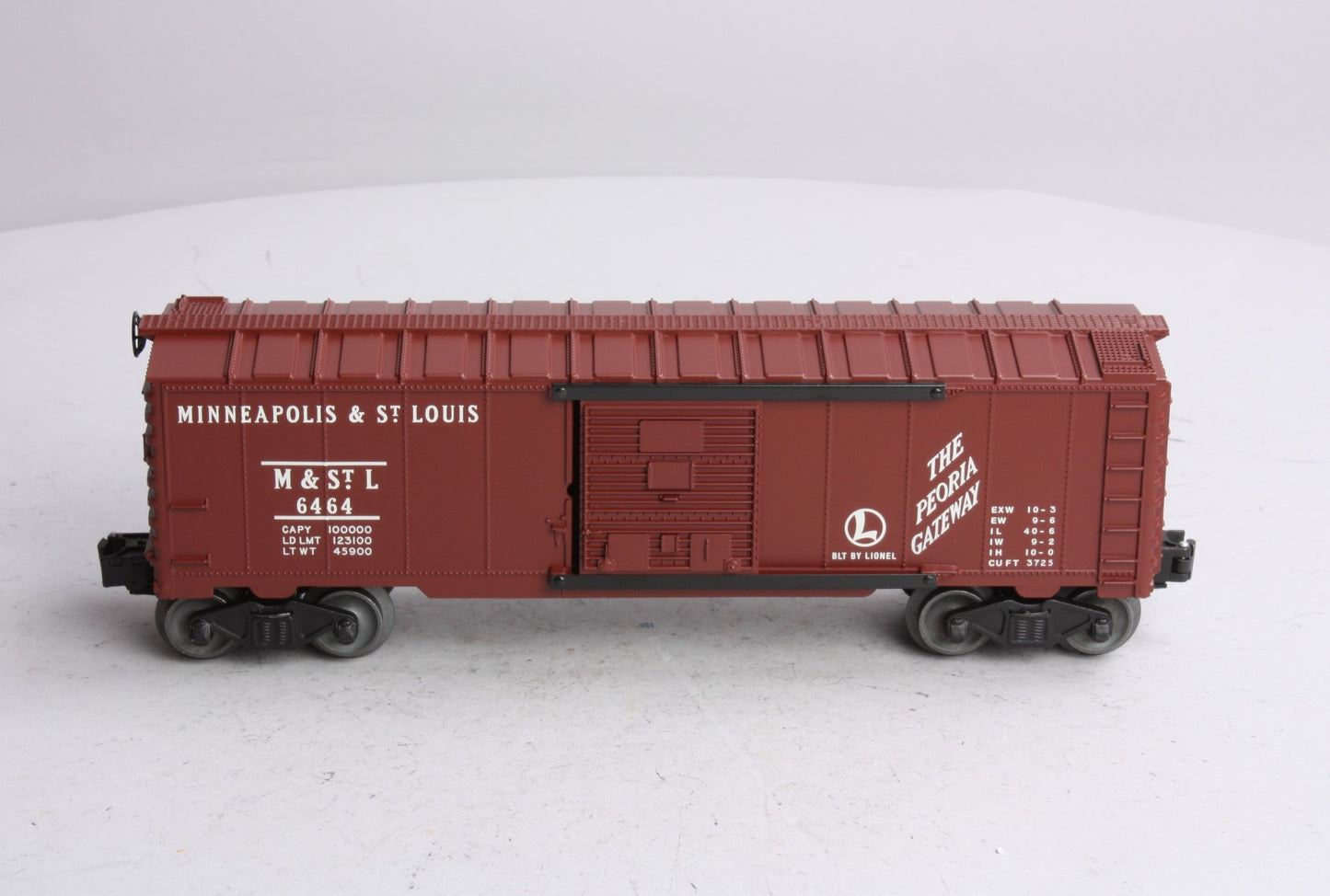 Lionel 6-31776 Minneapolis & St. Louis "The Peoria Gateway" Boxcar #6464 LN/Box