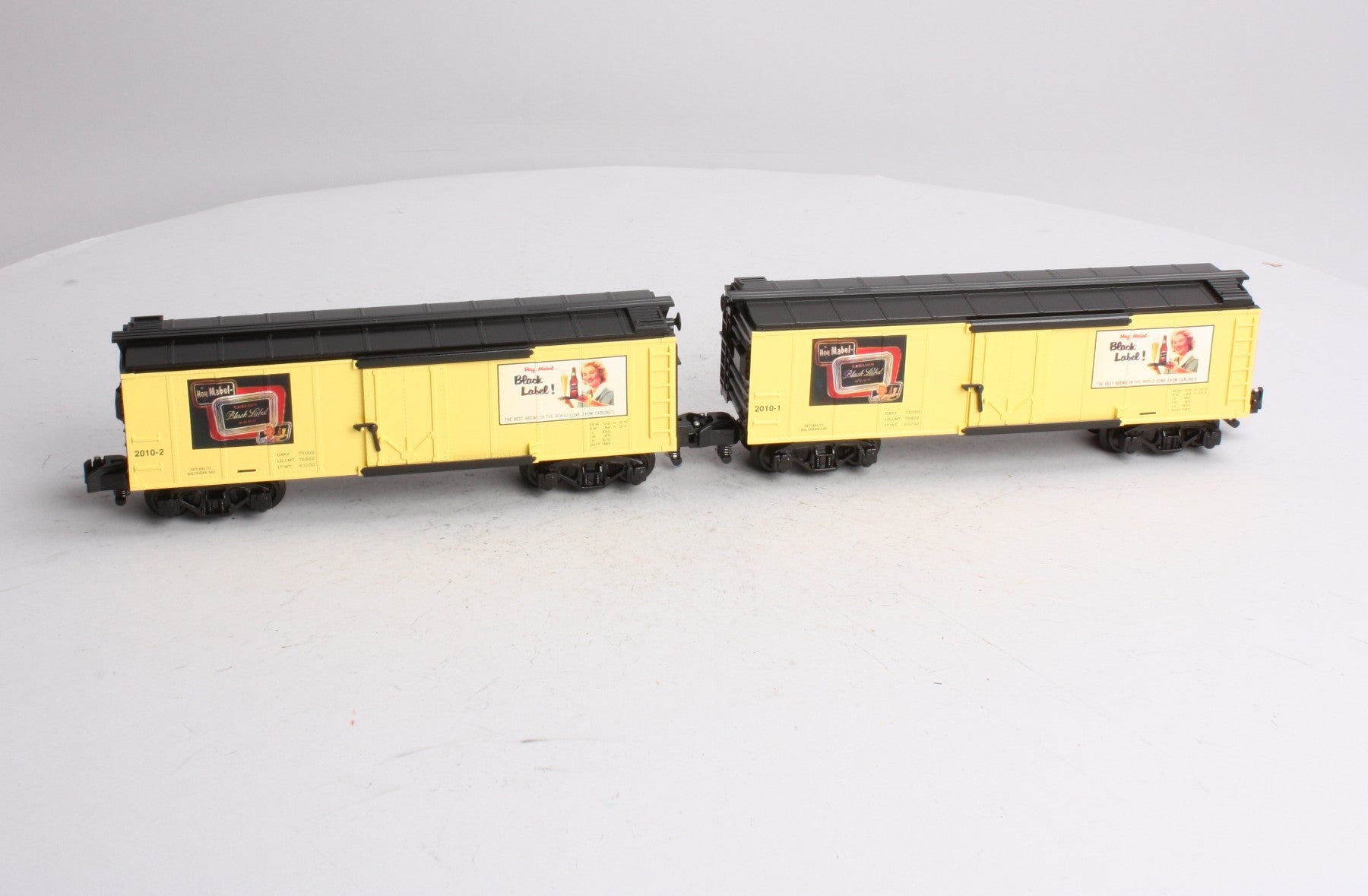 American Flyer 6-48282 S Gauge Carling Black Label Reefer - 2010 TCA 2-Car Pack NIB