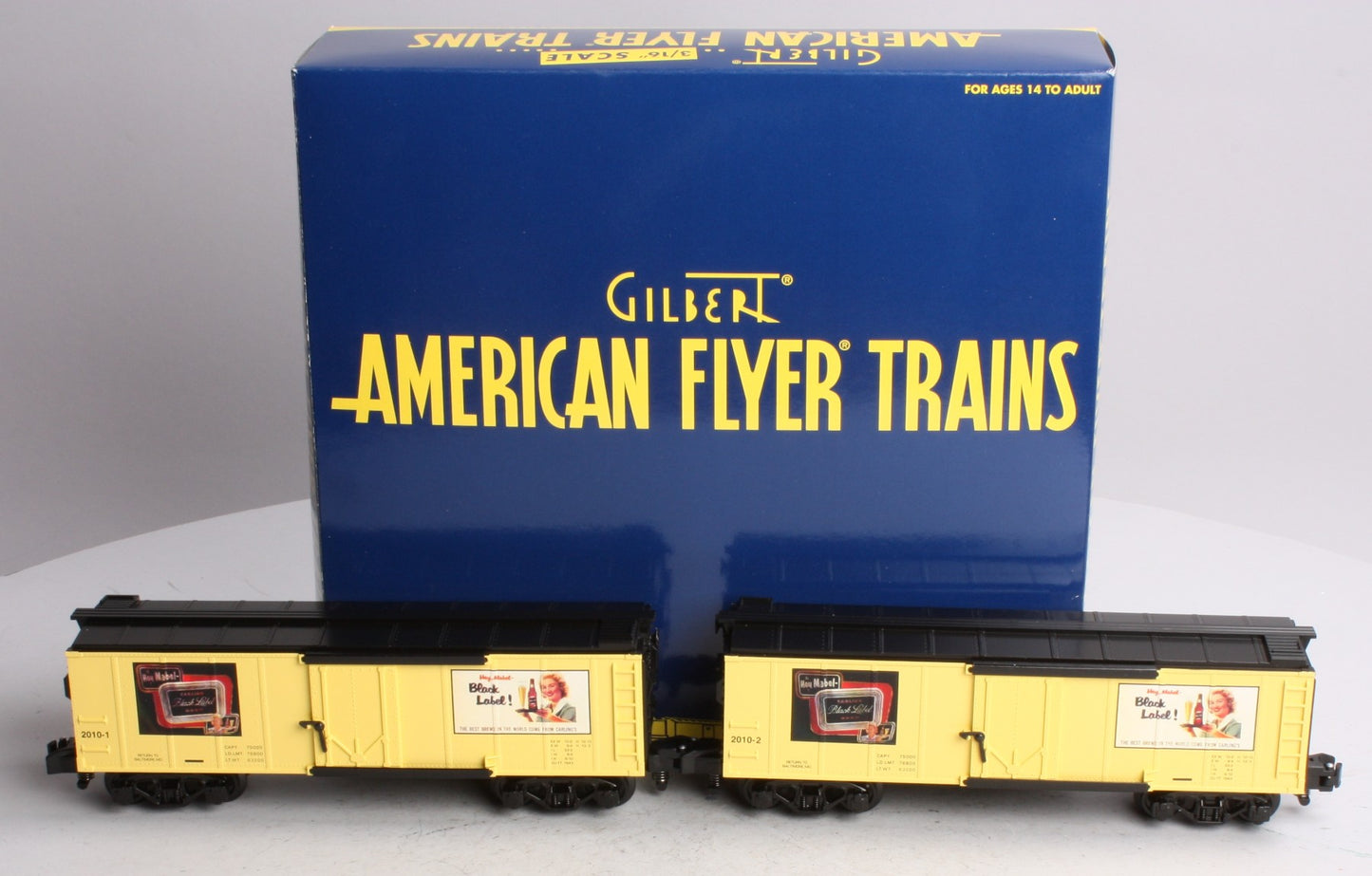 American Flyer 6-48282 S Gauge Carling Black Label Reefer - 2010 TCA 2-Car Pack NIB