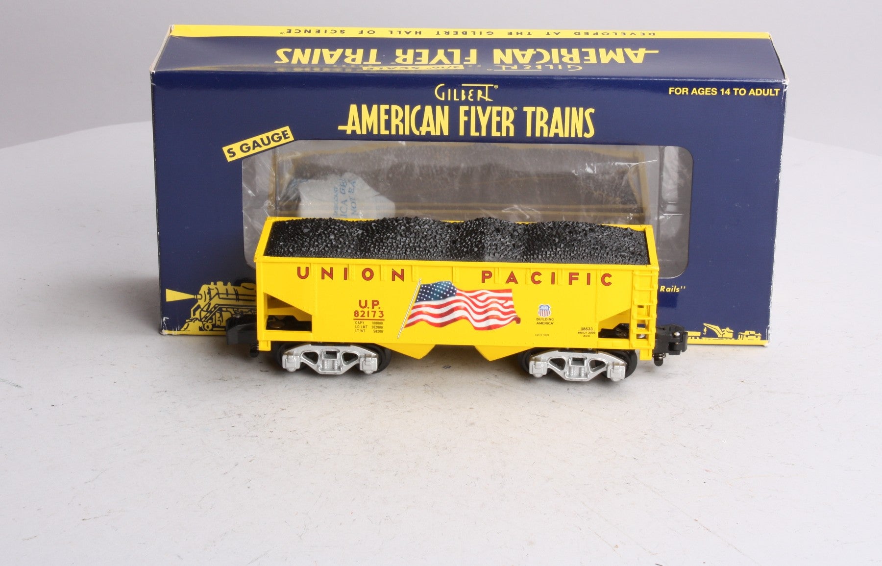 American Flyer 6-48633 S Gauge Union Pacific Hopper #82173 LN/Box