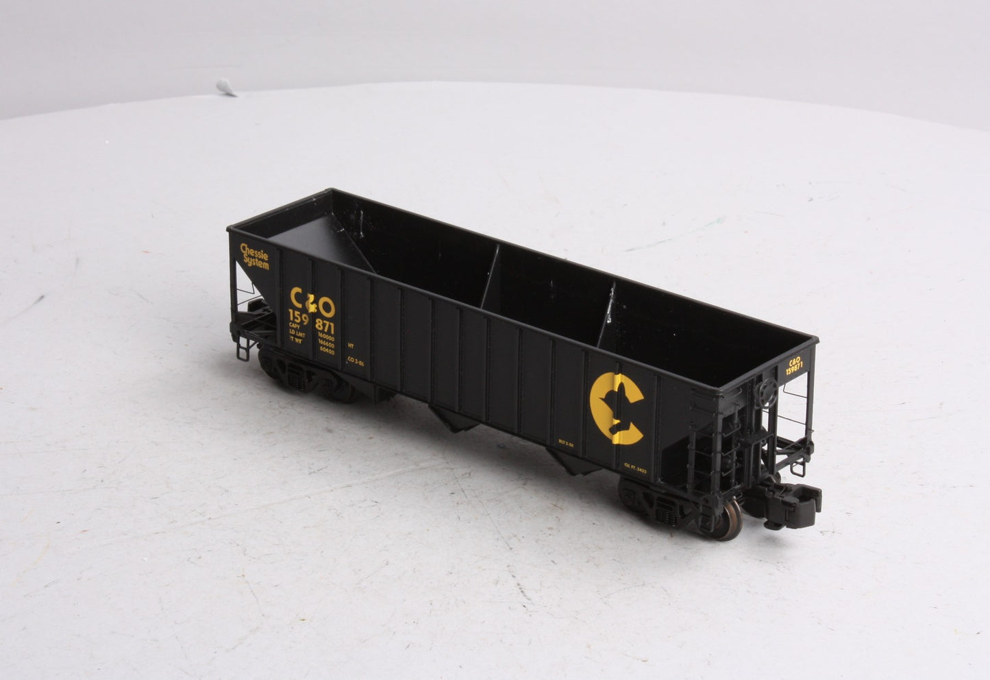 Des Plaines Hobbies 15083 "S" Scale C & O Chessie System 3-Bay Hopper #159871 LN