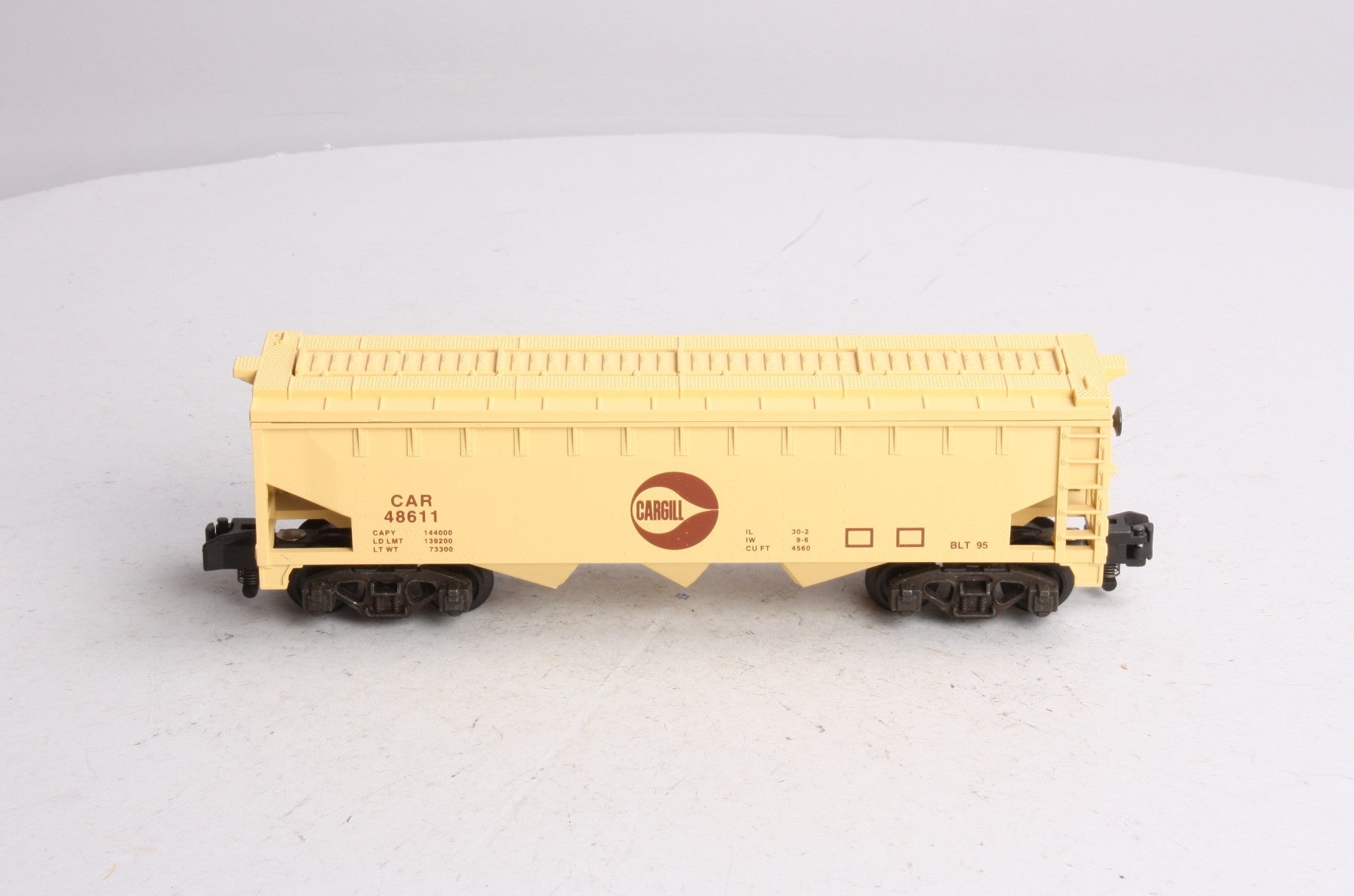 American Flyer 6-48611 S Gauge Cargill 3-Bay Covered Grain Hopper LN