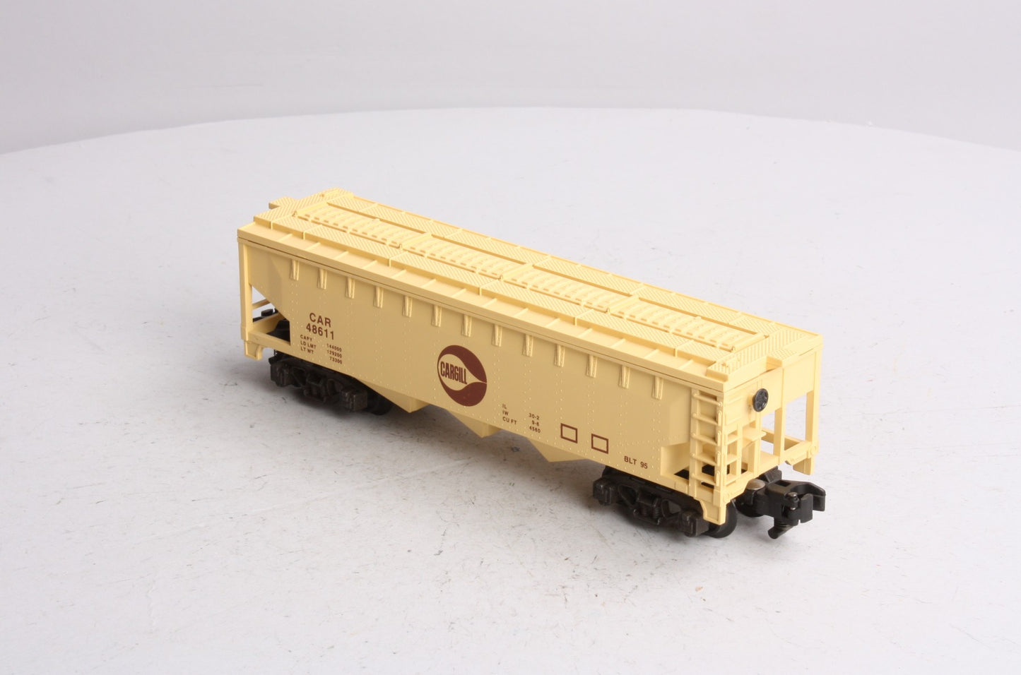 American Flyer 6-48611 S Gauge Cargill 3-Bay Covered Grain Hopper LN