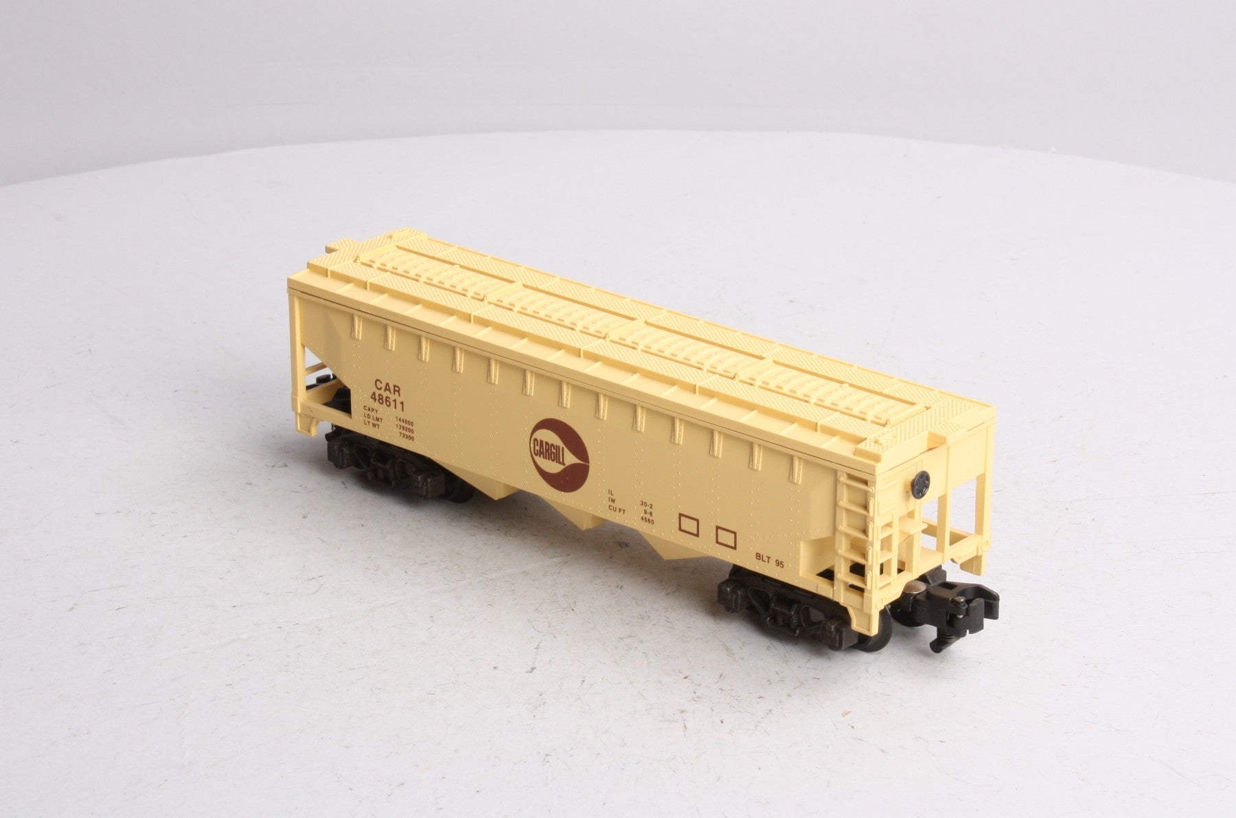 American Flyer 6-48611 S Gauge Cargill 3-Bay Covered Grain Hopper LN