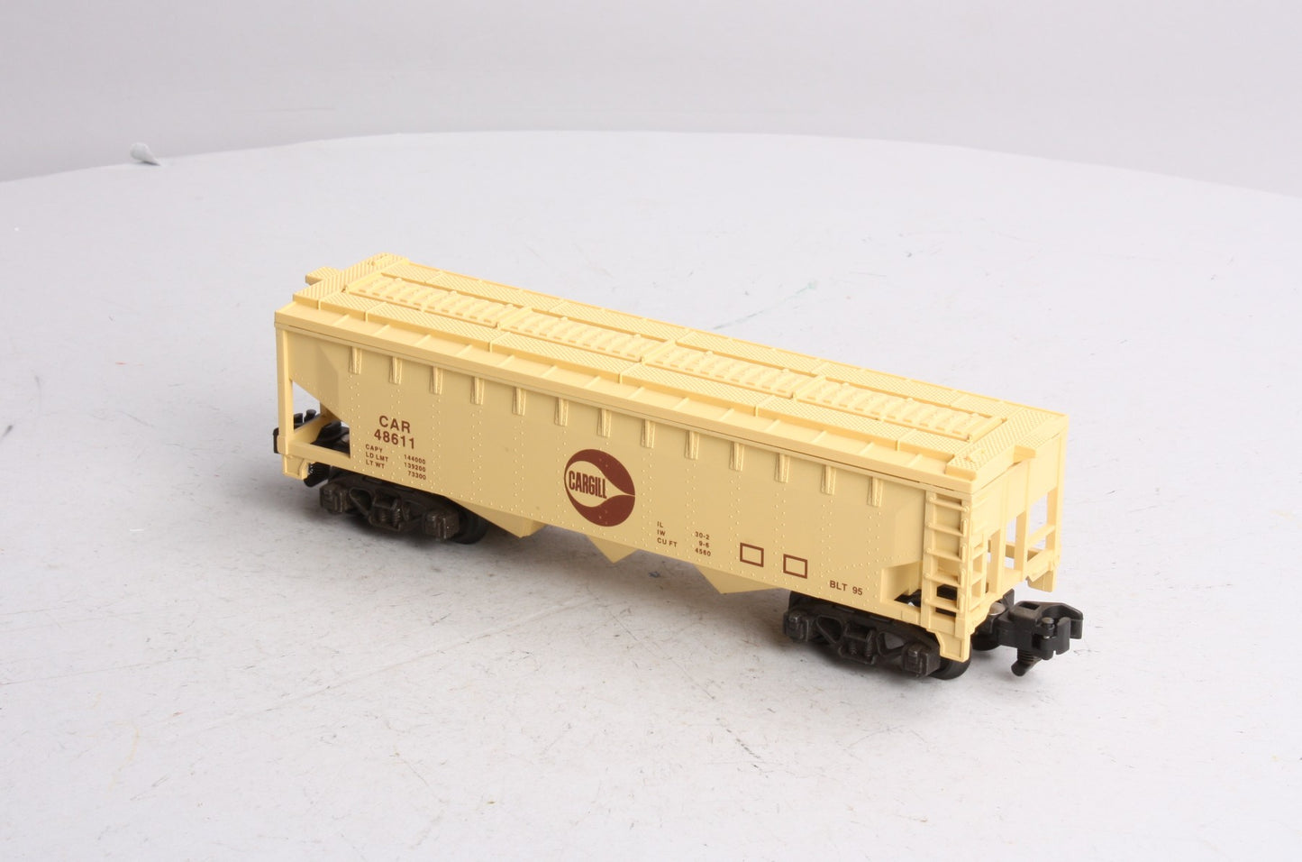 American Flyer 6-48611 S Gauge Cargill 3-Bay Covered Grain Hopper LN