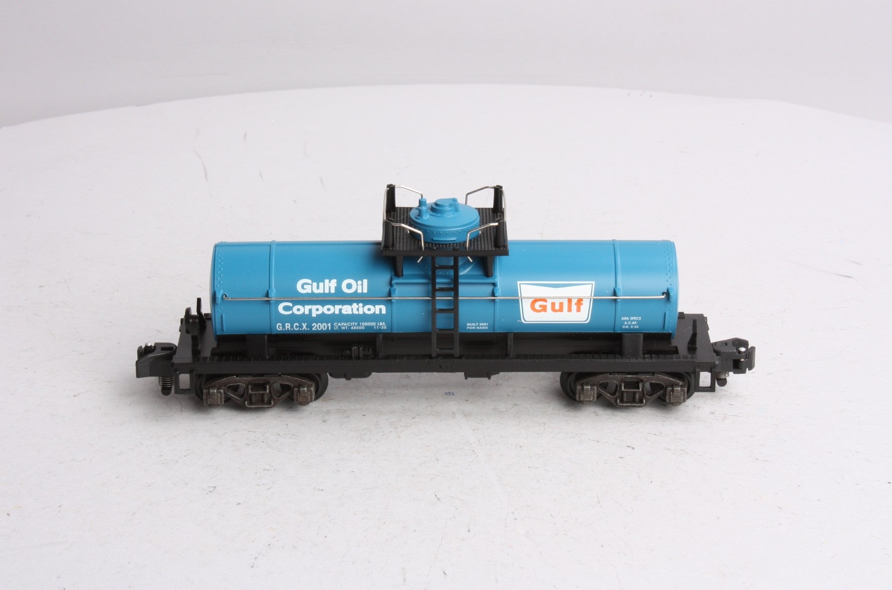 American Flyer 6-48224 S Gauge NASG 2001 Gulf Oil Single Dome Tank Car LN/Box