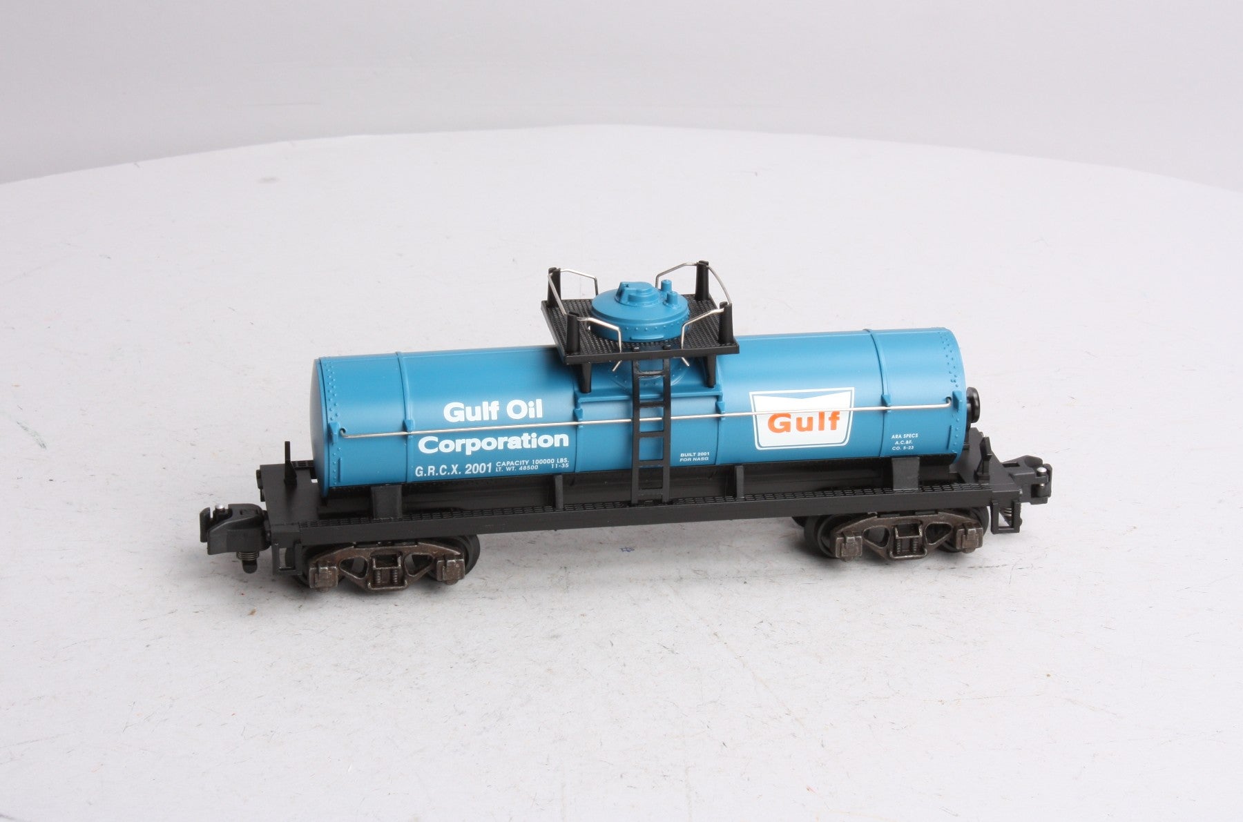 American Flyer 6-48224 S Gauge NASG 2001 Gulf Oil Single Dome Tank Car LN/Box