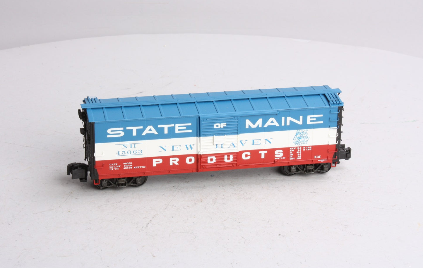 S-Helper 01021 S New Haven State Of Maine 40' Steel Rebuilt Boxcar #45063 LN/Box