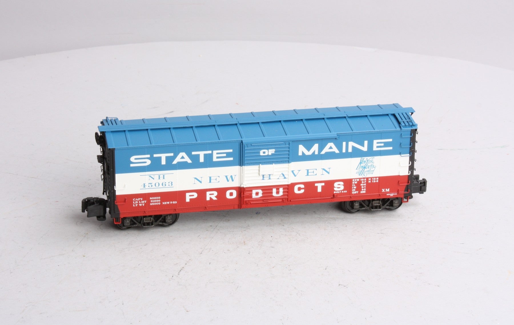 S-Helper 01021 S New Haven State Of Maine 40' Steel Rebuilt Boxcar #45063 LN/Box