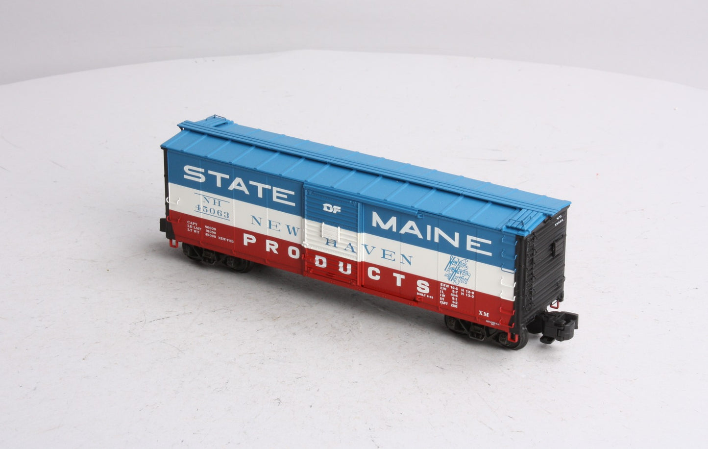 S-Helper 01021 S New Haven State Of Maine 40' Steel Rebuilt Boxcar #45063 LN/Box