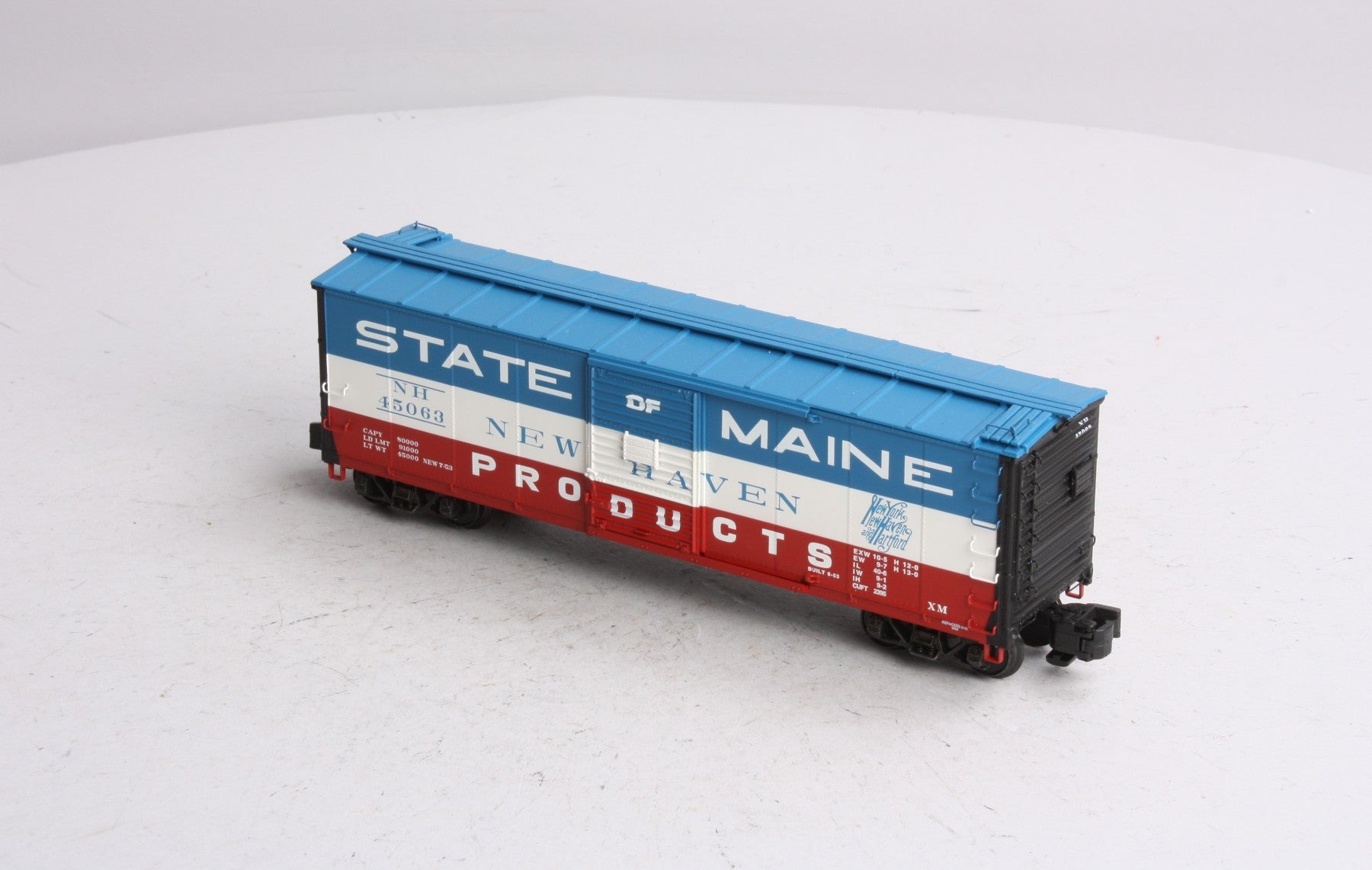 S-Helper 01021 S New Haven State Of Maine 40' Steel Rebuilt Boxcar #45063 LN/Box