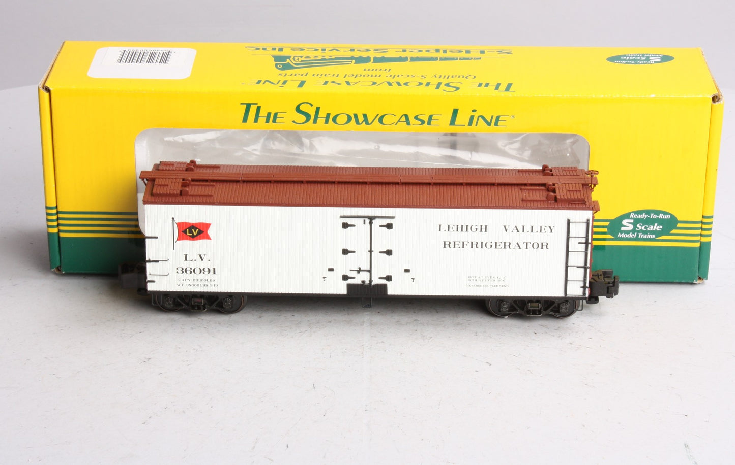 S-Helper 00490 "S" Scale Lehigh Valley Reefer #36091 LN/Box