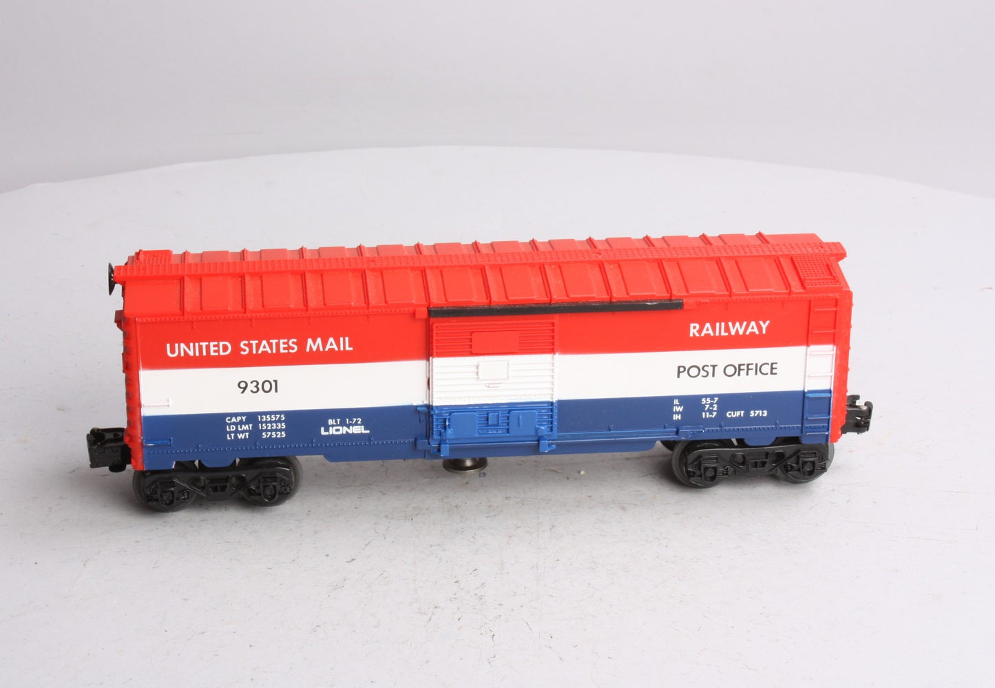 Lionel 6-9301 O Gauge US Mail Operating Boxcar #9301 - Without Mailbag LN/Box