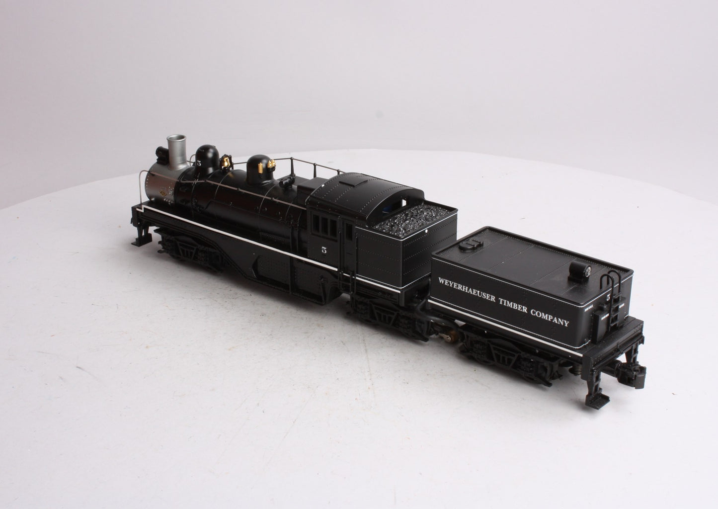 Lionel 6-38057 O Gauge Weyerhaeuser Timber Shay Locomotive #5 EX/Box