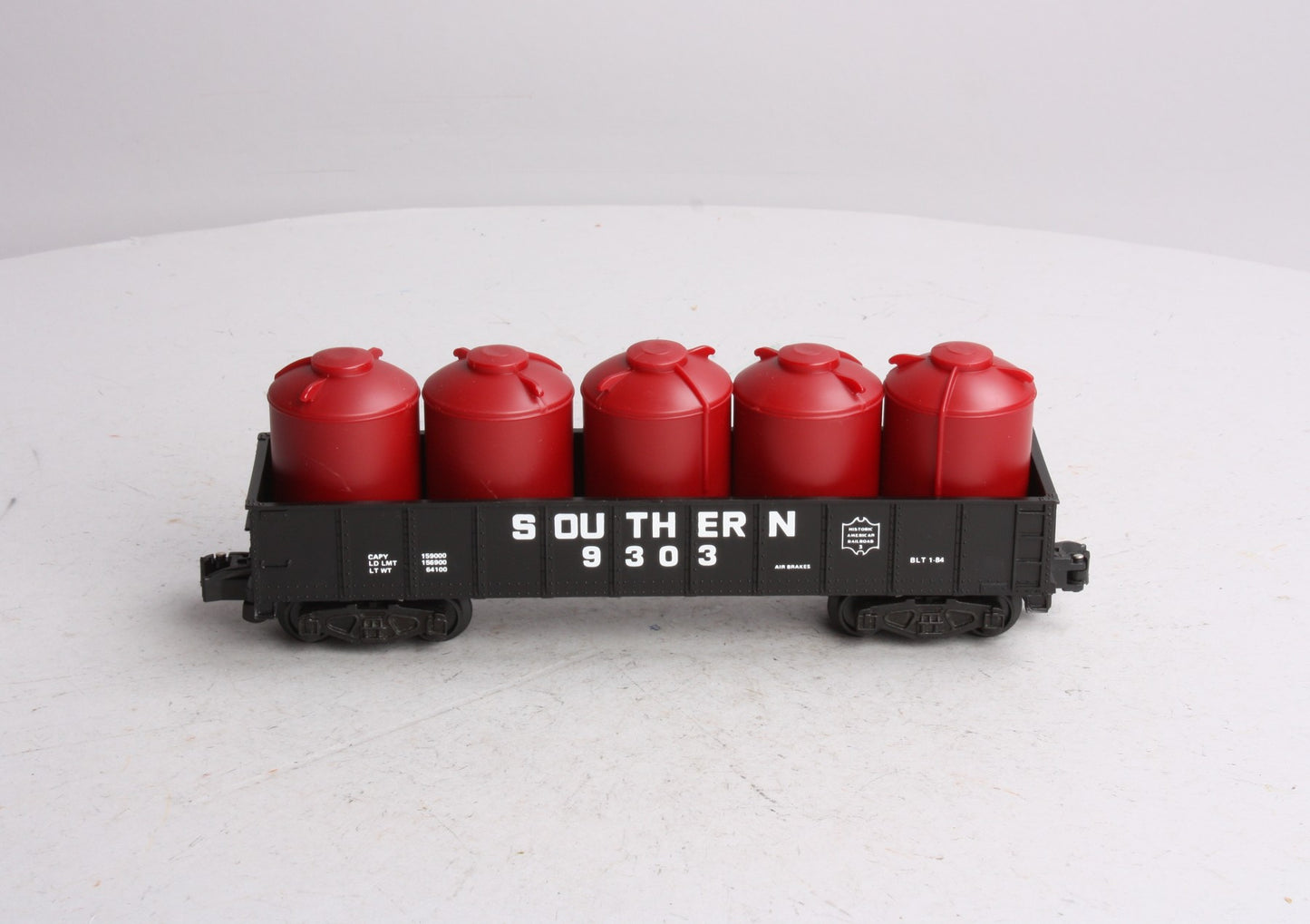 American Flyer 4-9303 S Gauge Southern Gondola With Canisters #9303 NIB