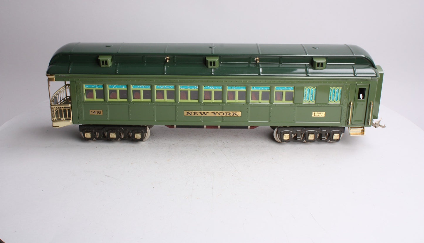 Lionel 6-13406 Standard Gauge New York State Set Observation Car #1416 LN