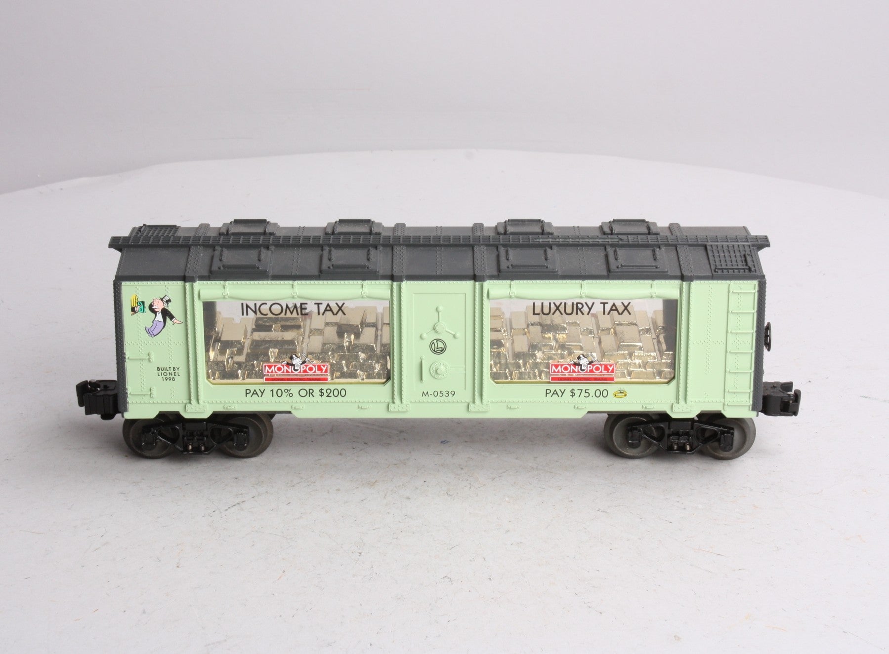 Lionel 6-52158 O Gauge Monopoly Luxury/Income Tax Mint Car LN/Box