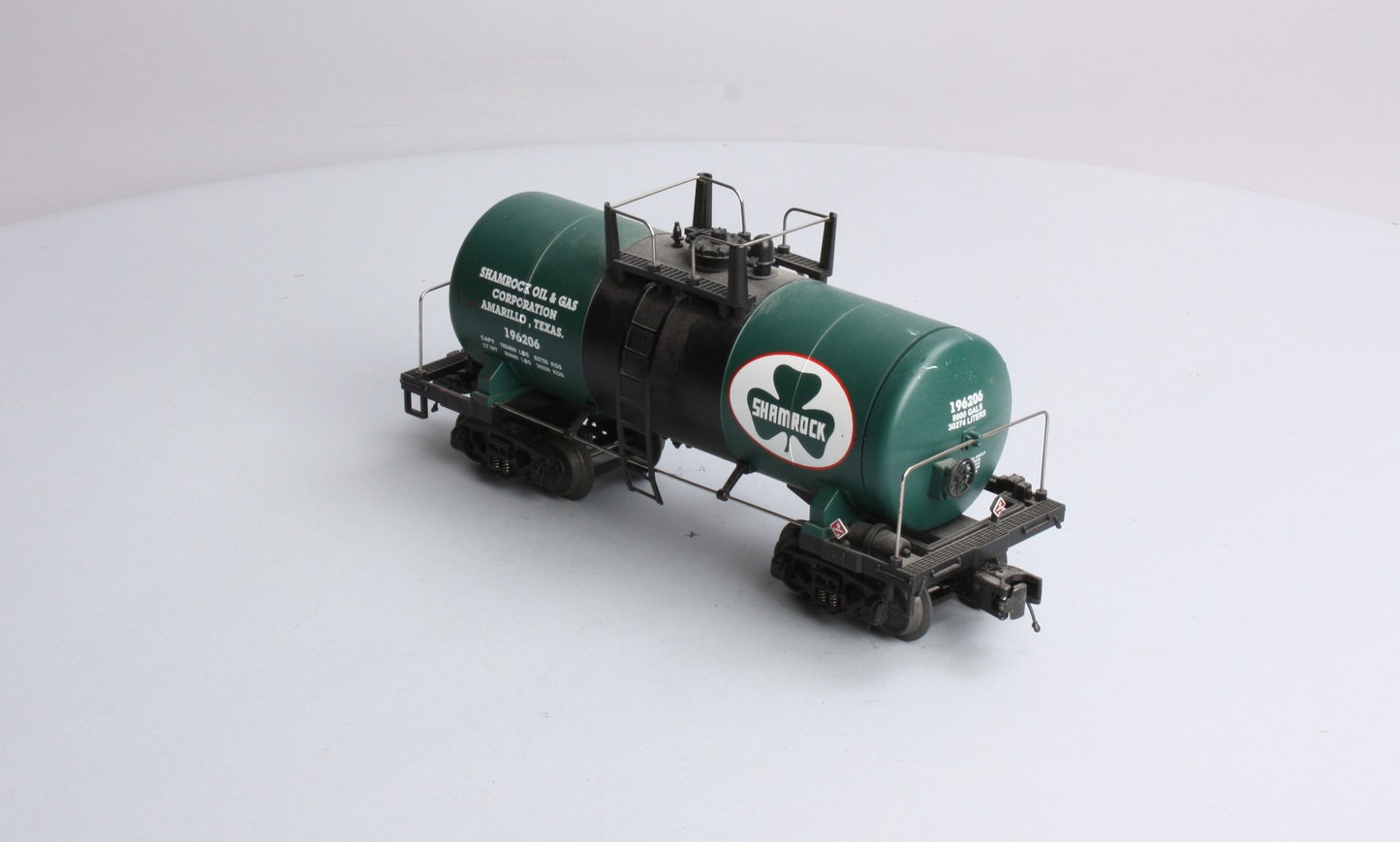 MTH 20-96118 O Gauge Shamrock Oil & Gas Tank Car #196206 LN/Box