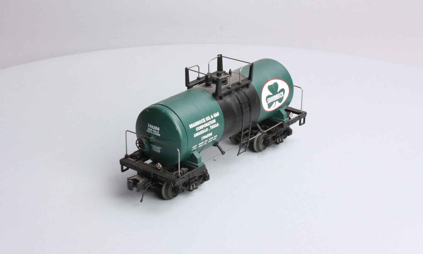 MTH 20-96118 O Gauge Shamrock Oil & Gas Tank Car #196206 LN/Box