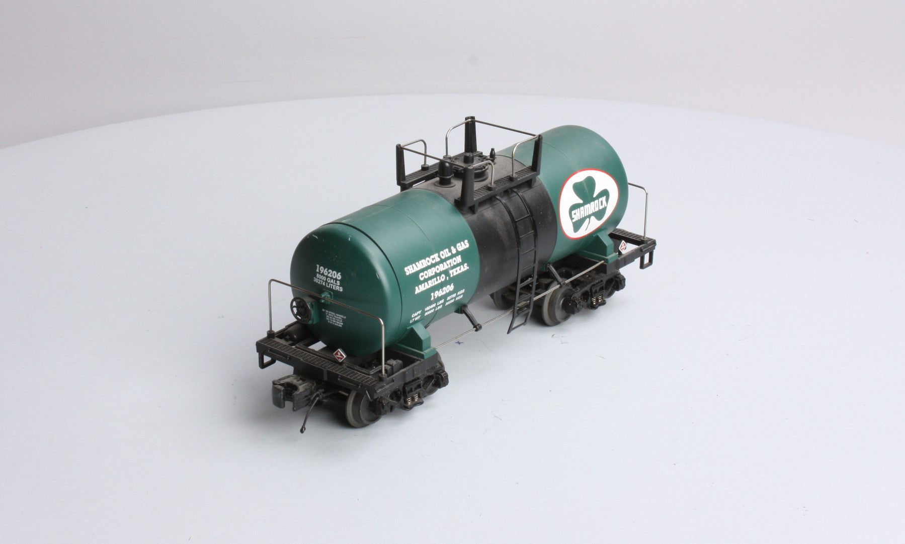MTH 20-96118 O Gauge Shamrock Oil & Gas Tank Car #196206 LN/Box