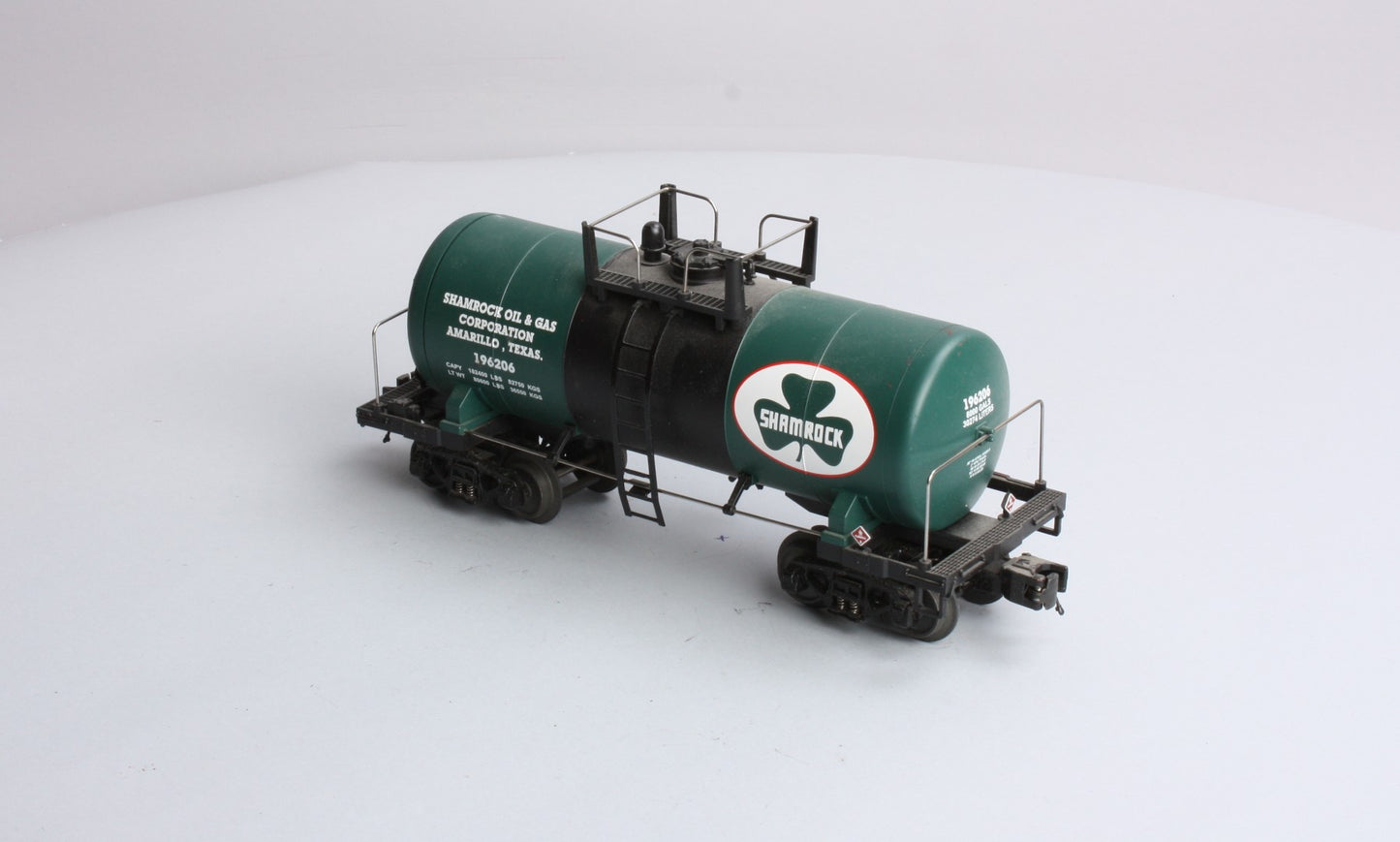 MTH 20-96118 O Gauge Shamrock Oil & Gas Tank Car #196206 LN/Box