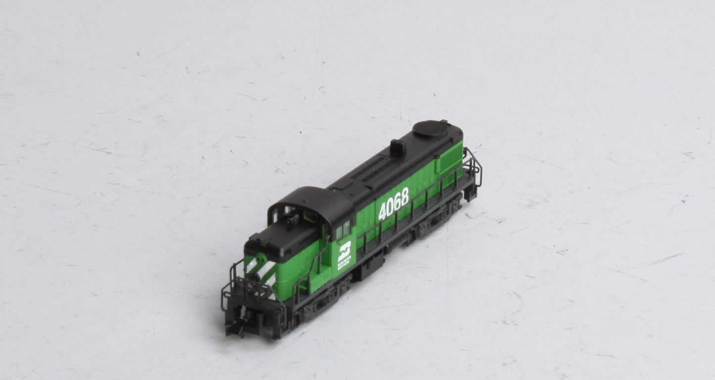 Atlas 42001 N Burlington Northern Alco RS-3 Powered Diesel Locomotive #4068 LN/Box