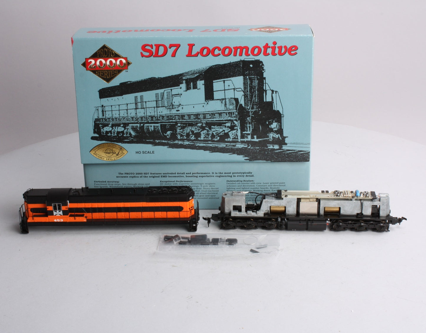 Proto 2000 8222 HO Scale Bessemer & Lake Erie Railroad SD7 Diesel Locomotive EX/Box