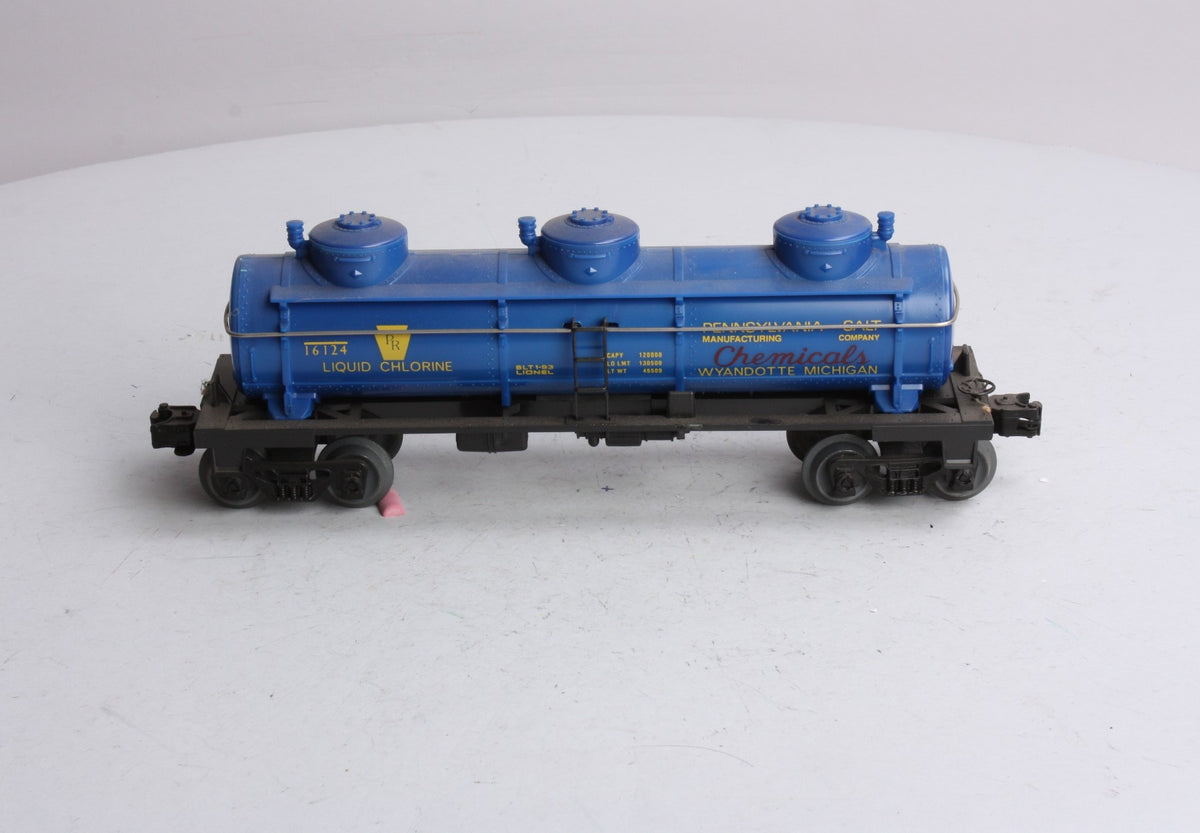 Lionel 6-16124 O Gauge Pennsylvania Salt 3-Dome Tank Car