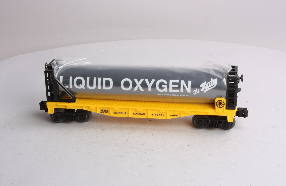 Lionel 6-16368 O Gauge Katy Liquefied Oxygen Flatcar #16368 LN/Box