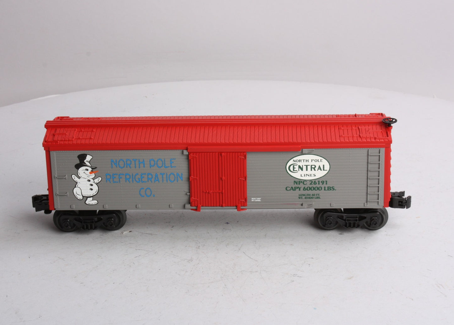 Lionel 6-26191 O Gauge North Pole Central Reefer Car LN/Box
