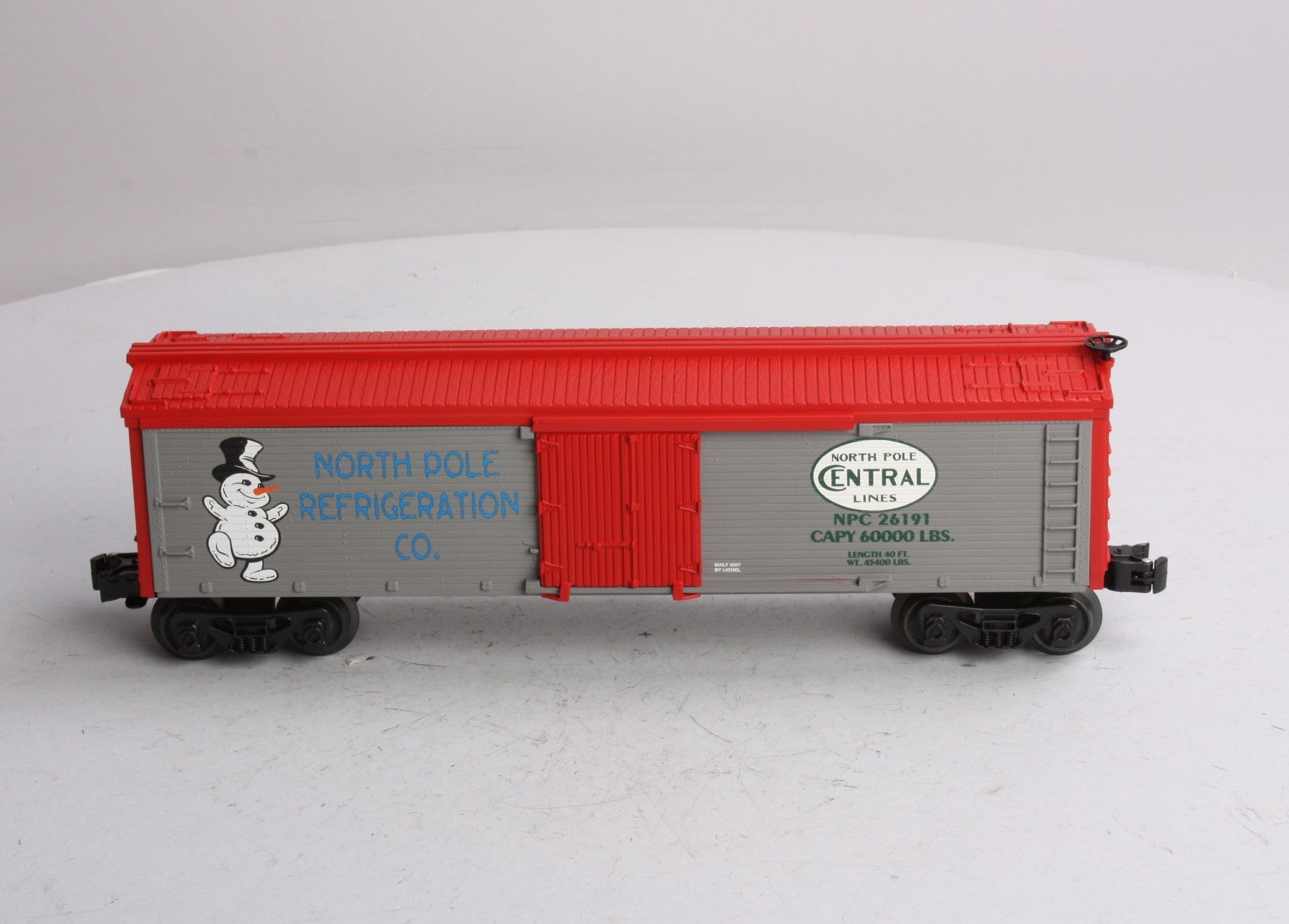 Lionel 6-26191 O Gauge North Pole Central Reefer Car LN/Box