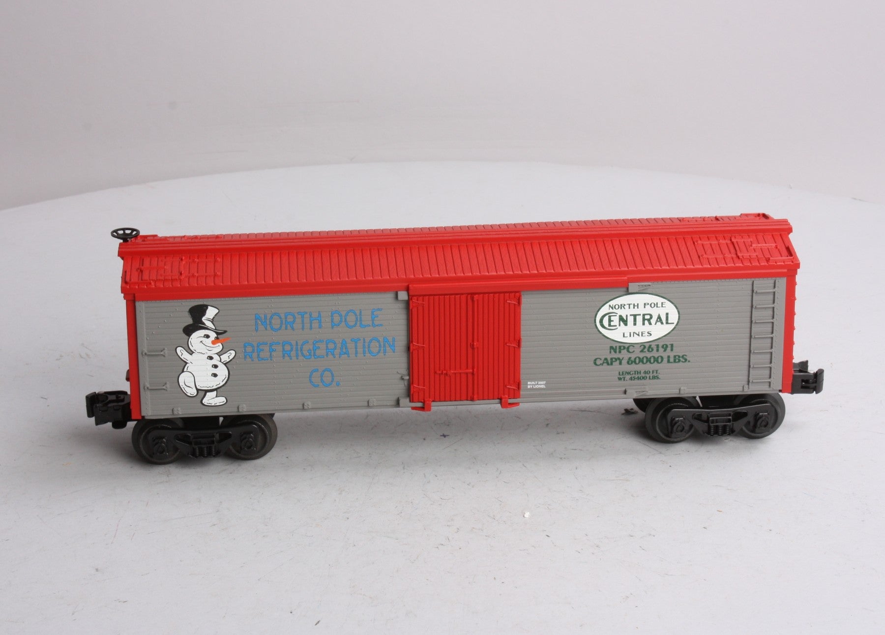 Lionel 6-26191 O Gauge North Pole Central Reefer Car LN/Box
