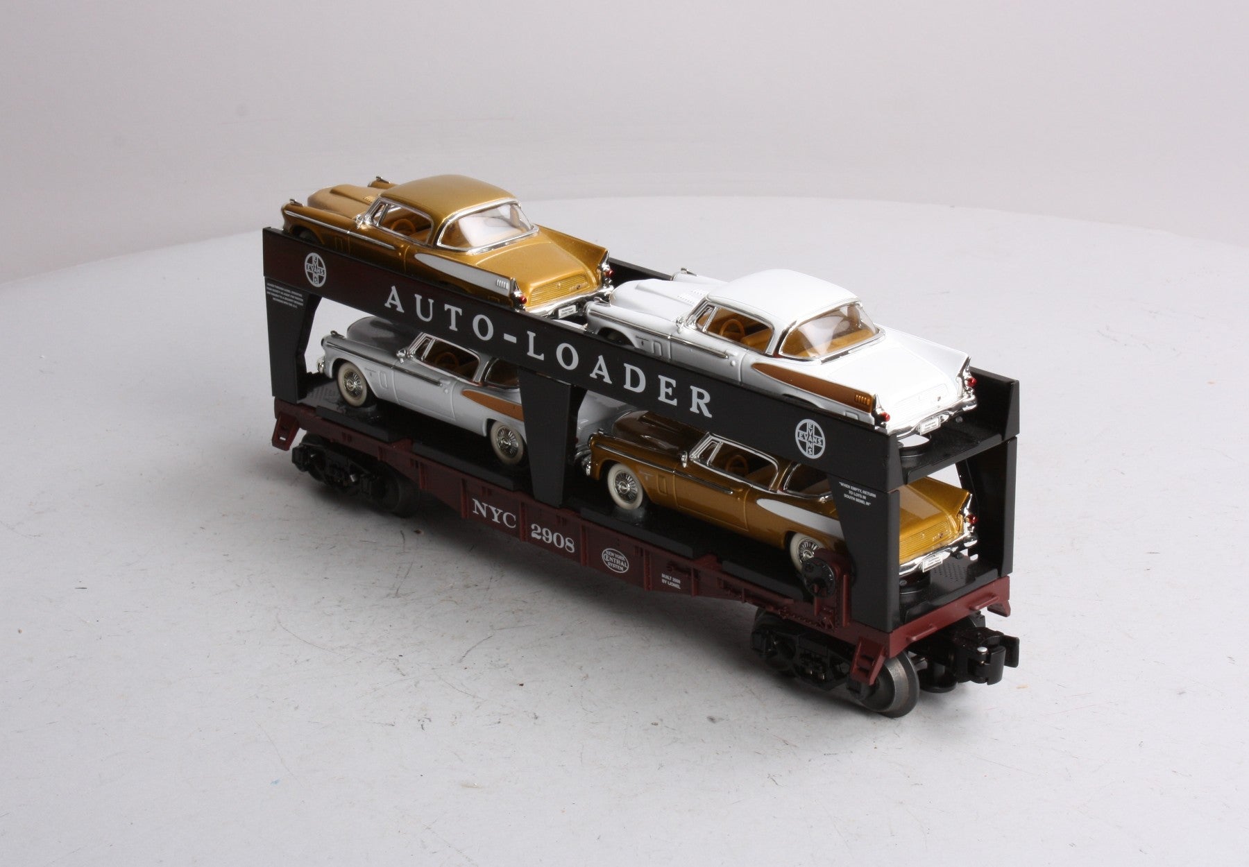 Lionel 6-52474 LOTS 2008 New York Central Evans Auto Loader W/ 4 Autos LN/Box