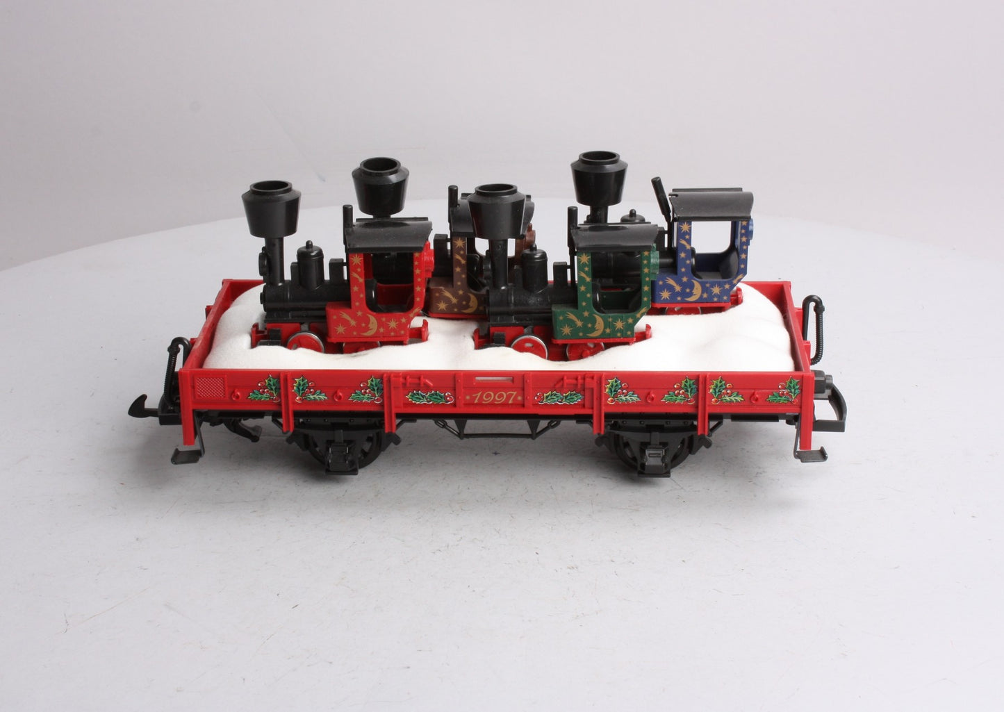 LGB 42100 G 1997 Christmas Flatcar w/4 Mini Trains Load LN/Box