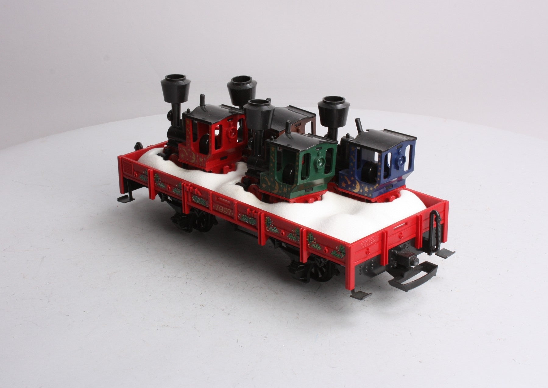 LGB 42100 G 1997 Christmas Flatcar w/4 Mini Trains Load LN/Box