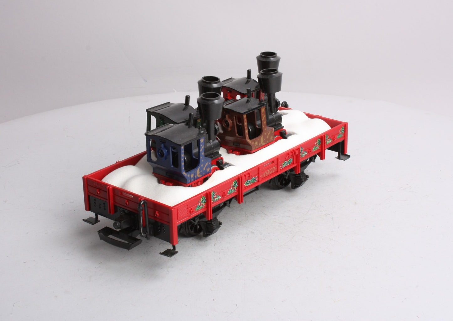 LGB 42100 G 1997 Christmas Flatcar w/4 Mini Trains Load LN/Box