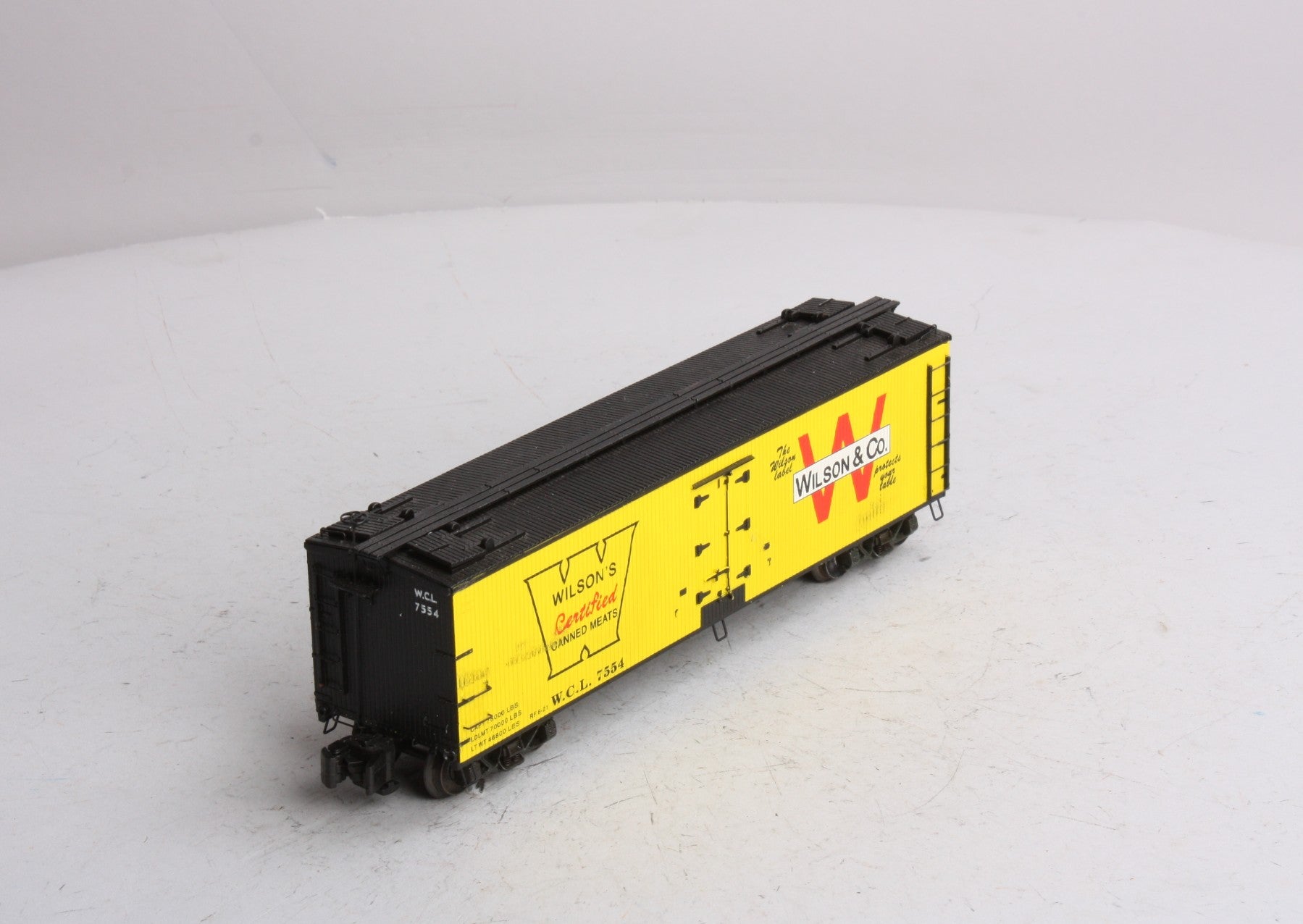 S-Helper 00514 S Gauge Wilson Car Lines 40' Wooden Billboard Reefer #7554 LN/Box