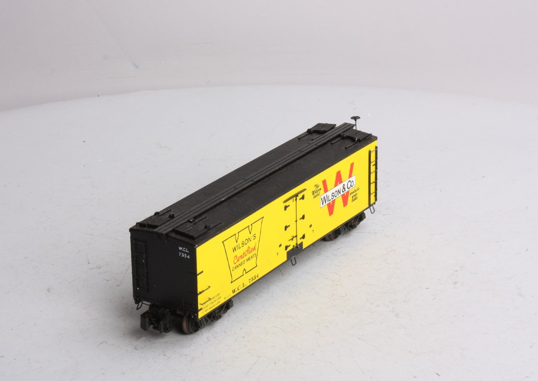 S-Helper 00514 S Gauge Wilson Car Lines 40' Wooden Billboard Reefer #7554 LN/Box