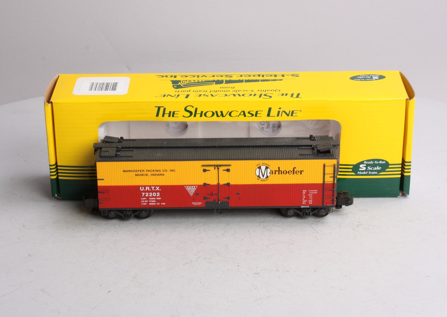 S-Helper 01803 S Gauge Marhoefer Reefer Car #72202 LN/Box
