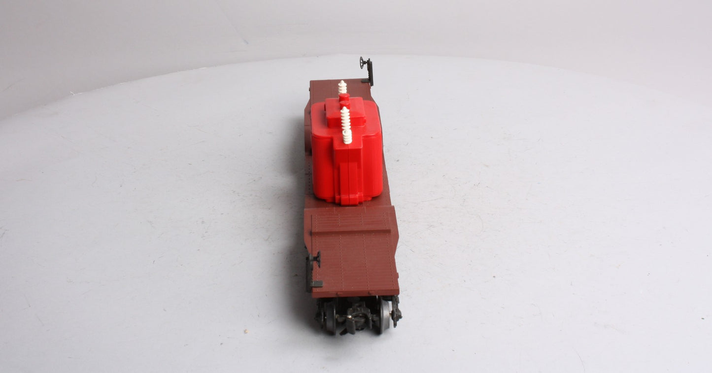 Lionel 6-9233 O Gauge 4 Truck Depressed Center Flatcar with Transformer EX/Box