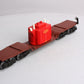 Lionel 6-9233 O Gauge 4 Truck Depressed Center Flatcar with Transformer EX/Box