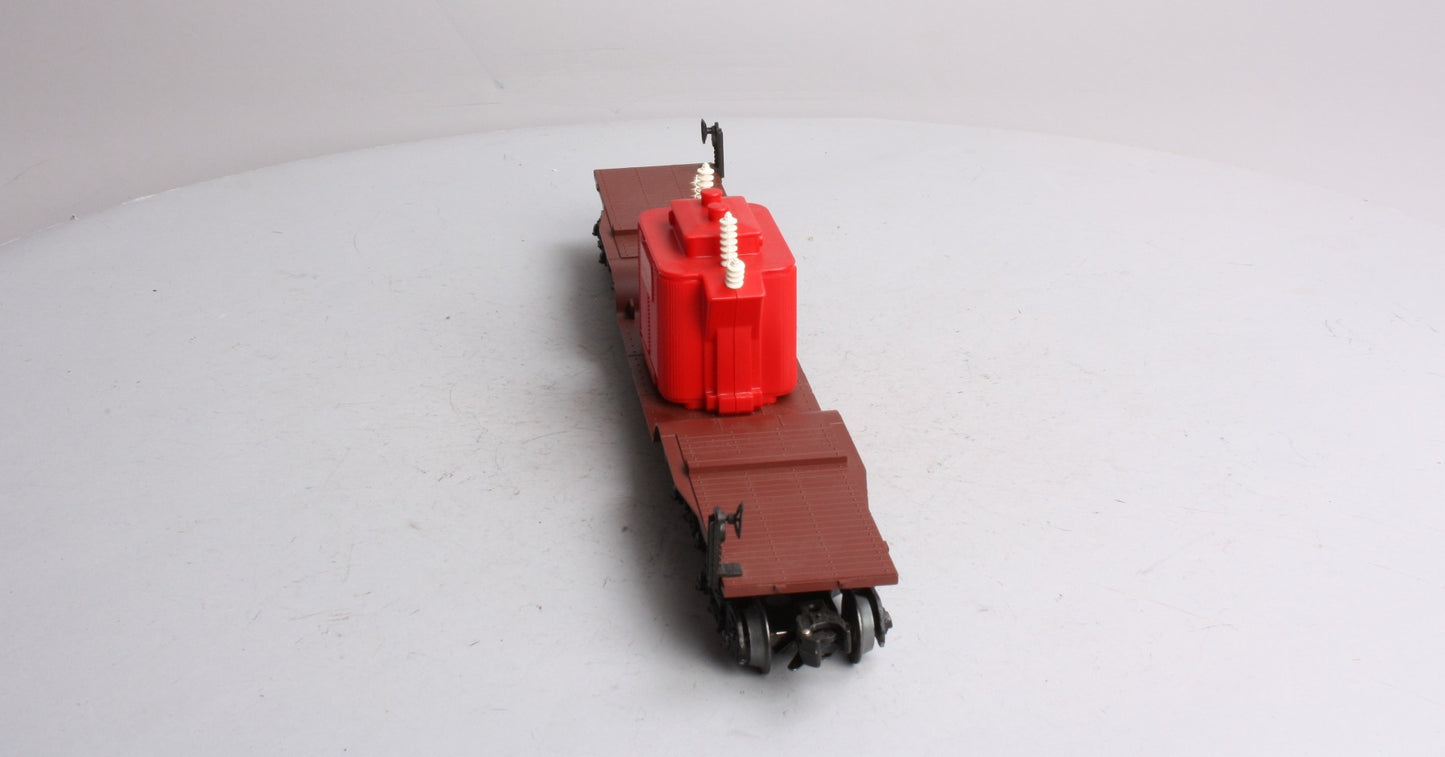 Lionel 6-9233 O Gauge 4 Truck Depressed Center Flatcar with Transformer EX/Box