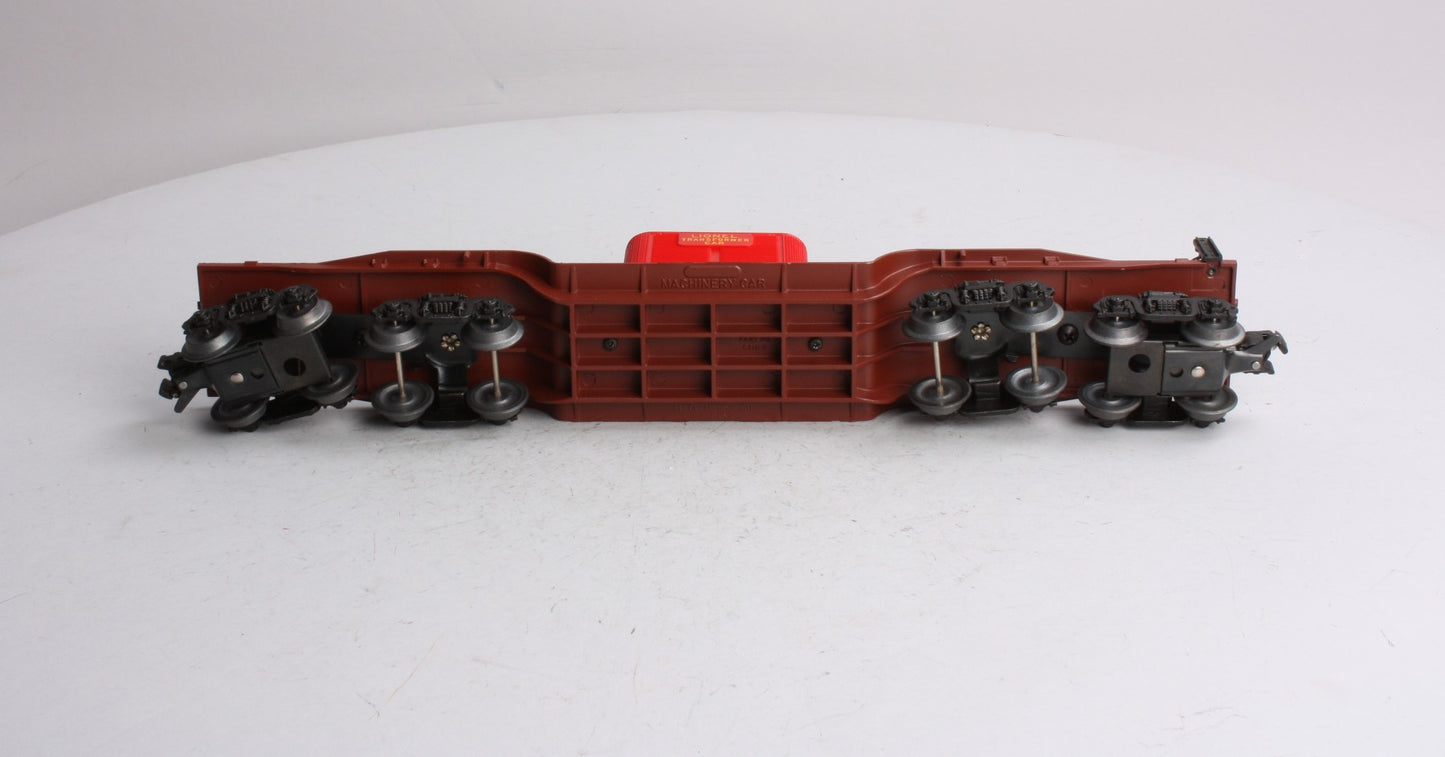 Lionel 6-9233 O Gauge 4 Truck Depressed Center Flatcar with Transformer EX/Box