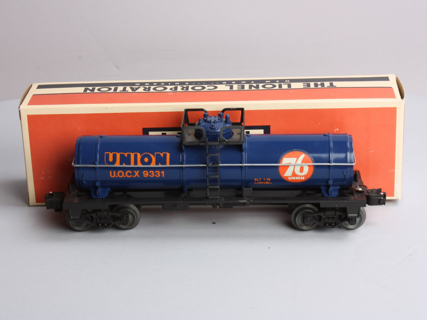 Lionel 6-9331 O Gauge Union 76 Single Dome Tank Car LN/Box
